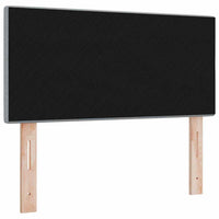 Testiera LED con testiera-Testata con LED-Testiera Decorativa Grigio chiaro 100 cm Poliestere 628362