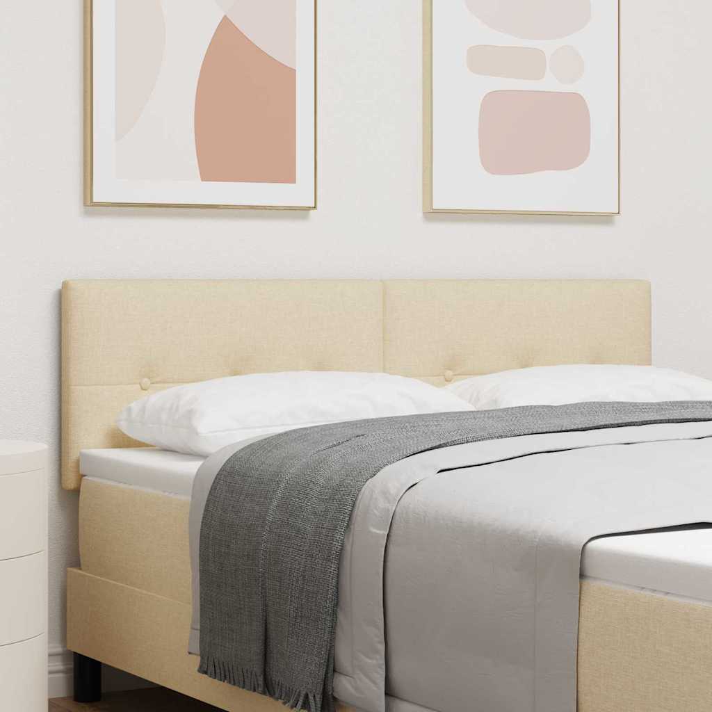 Testiera LED con luci a strisce a LED Crema 160 cm Tessuto 3338140