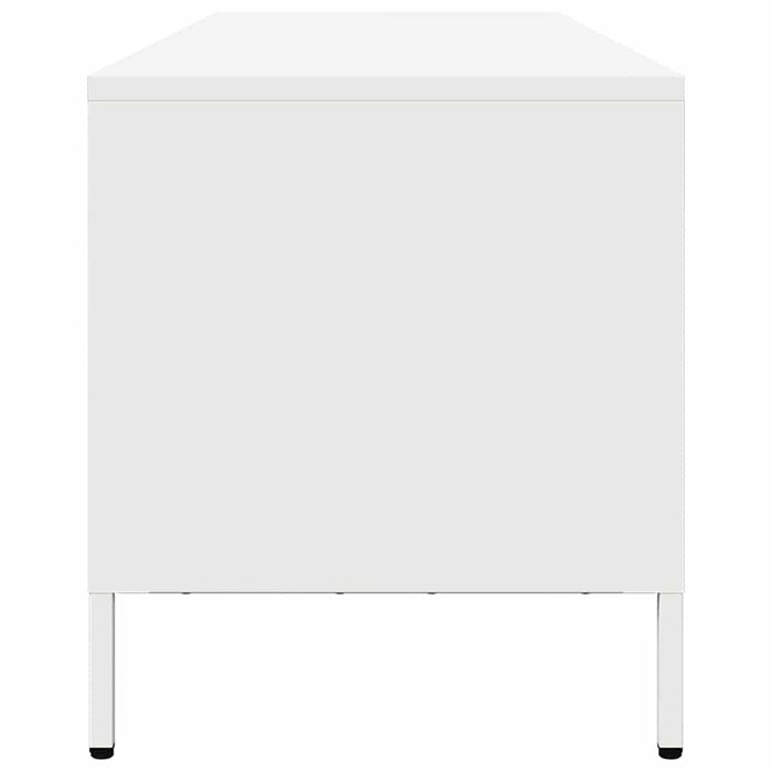 Mobile TV-Credenza TV-Console TV Bianco 202x39x43,5 cm in Acciaio Laminato a Freddo 405695