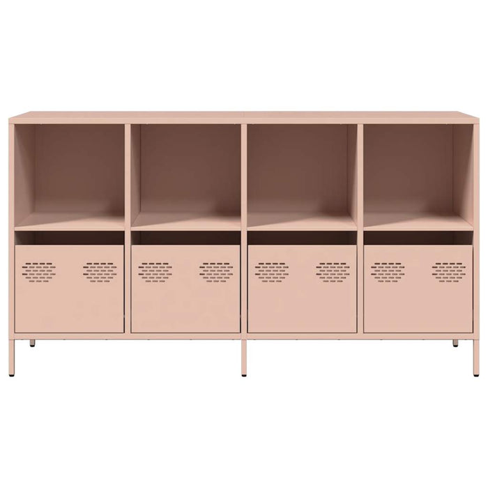 Credenza-Buffet-Armadio da cucina Rosa 135x39x73,5 cm in Acciaio Laminato a Freddo 173979