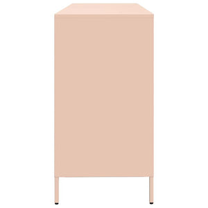 Credenza-Buffet-Armadio da cucina Rosa 135x39x73,5 cm in Acciaio Laminato a Freddo 173979