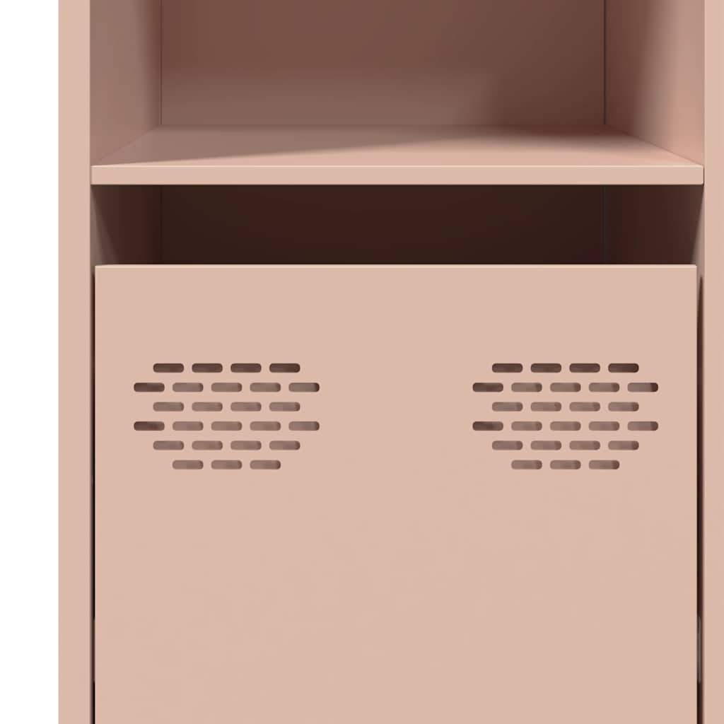 Credenza Rosa 135x39x73,5 cm in Acciaio Laminato a Freddo