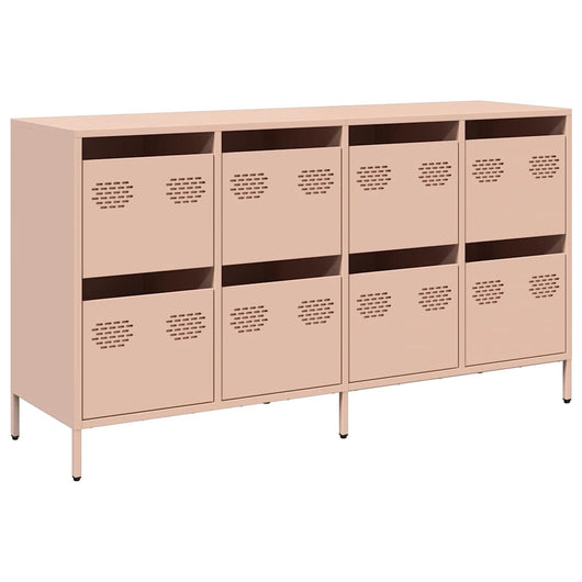 Credenza-Buffet-Armadio da cucina Rosa 135x39x73,5 cm in Acciaio Laminato a Freddo 281155