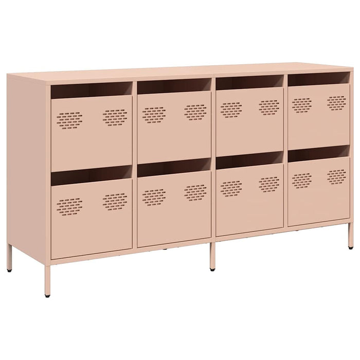 Credenza-Buffet-Armadio da cucina Rosa 135x39x73,5 cm in Acciaio Laminato a Freddo 281155