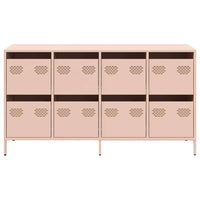 Credenza-Buffet-Armadio da cucina Rosa 135x39x73,5 cm in Acciaio Laminato a Freddo 281155