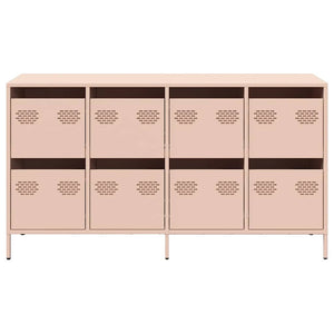 Credenza-Buffet-Armadio da cucina Rosa 135x39x73,5 cm in Acciaio Laminato a Freddo 281155
