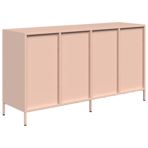 Credenza-Buffet-Armadio da cucina Rosa 135x39x73,5 cm in Acciaio Laminato a Freddo 281155
