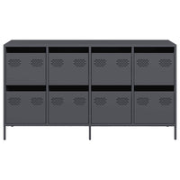 Credenza-Buffet-Armadio da cucina Antracite 135x39x73,5 cm in Acciaio Laminato a Freddo 689513