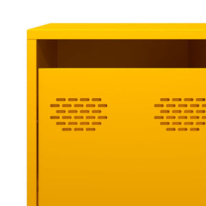 vidaXL Credenza Giallo Senape 135x39x73,5 cm Acciaio Laminato a Freddo
