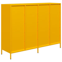 Credenza Giallo Senape 135x39x103,5 cm Acciaio Laminato Freddo 3307176