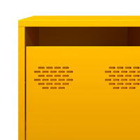 Credenza Giallo Senape 135x39x103,5 cm Acciaio Laminato Freddo 3307176
