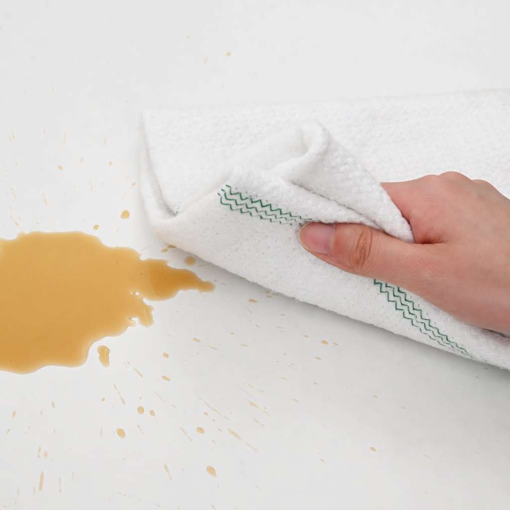 Panni per la Pulizia 50pz Righe Bianche e Verdi 50x60 cm