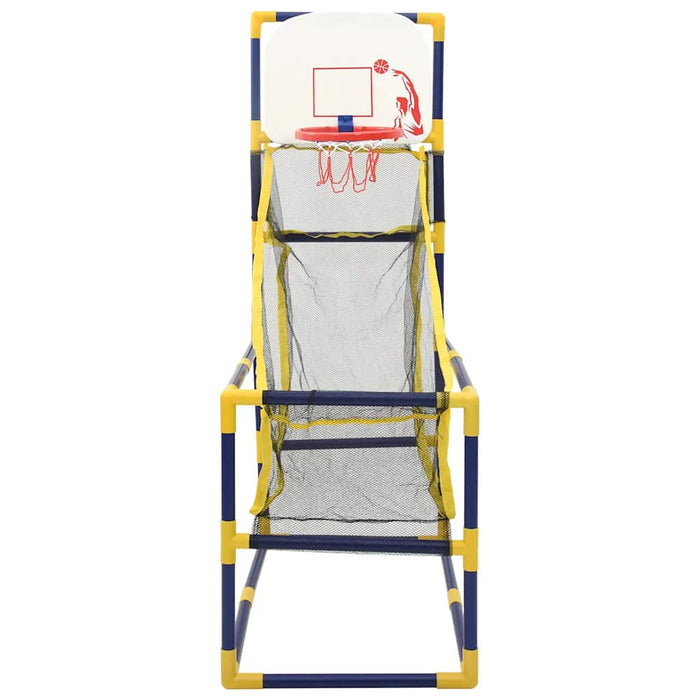 Set Gioco di Basket Arcade con Palla e Pompa 45x86x127 cm 4016326