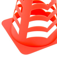 vidaXL Coni da Calcio 6 pz Impilabili Arancioni 13x13x22,5 cm