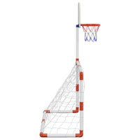 vidaXL Set da Calcio e Basket per Bambini con Palloni 98x50x70 cm