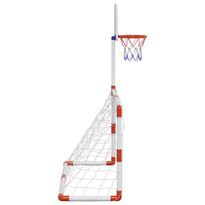 vidaXL Set da Calcio e Basket per Bambini con Palloni 98x50x70 cm