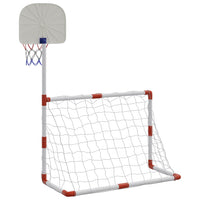 vidaXL Set da Calcio e Basket per Bambini con Palloni 98x50x70 cm