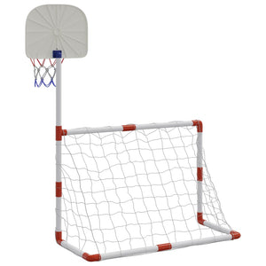 vidaXL Set da Calcio e Basket per Bambini con Palloni 98x50x70 cm