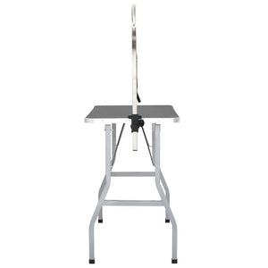 vidaXL Tavolo Toelettatura Cani Gatti Animali Regolabile 1 Guinzaglio