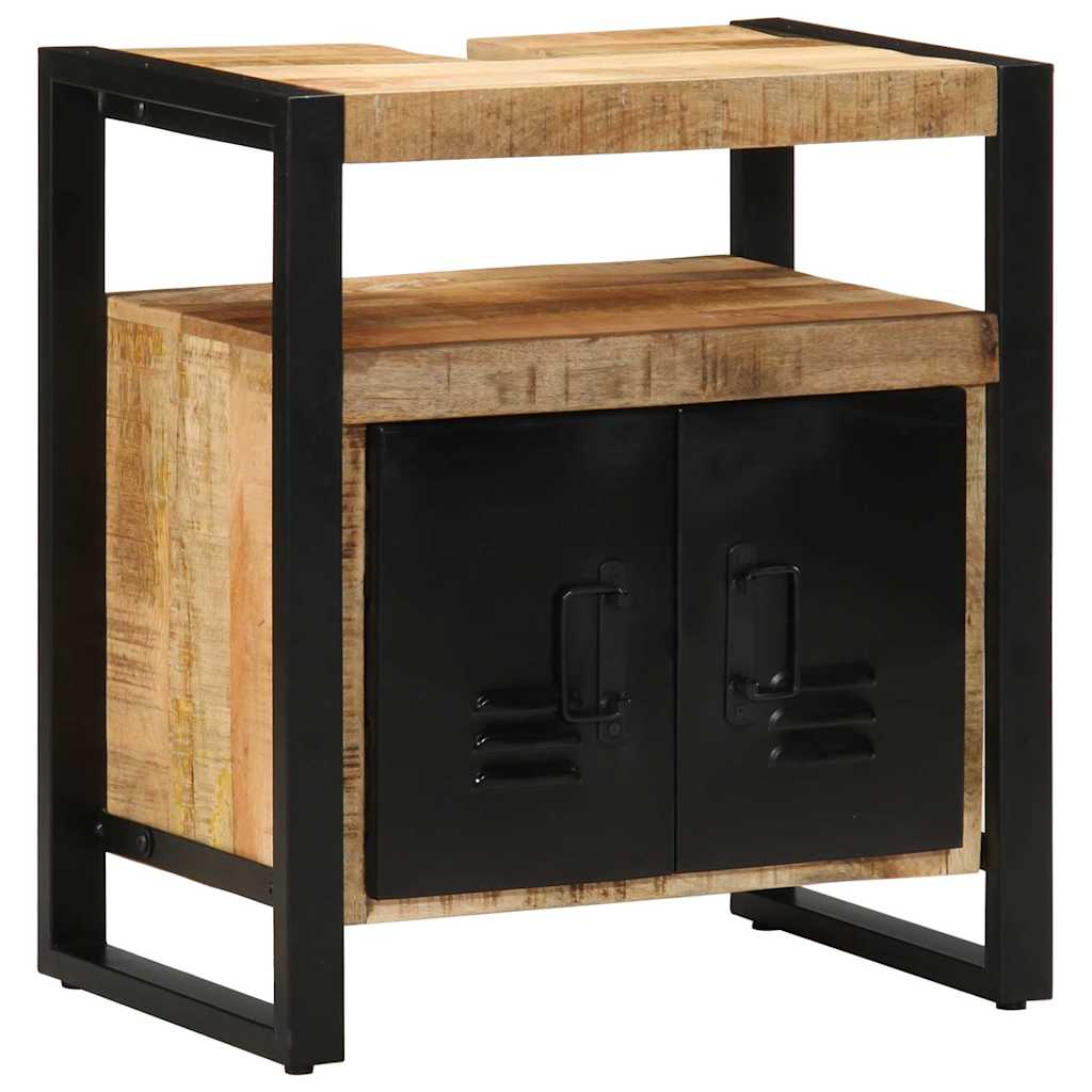 vidaXL Set di mobili per il bagno 2 pcs Legno di mango solido e grezzo