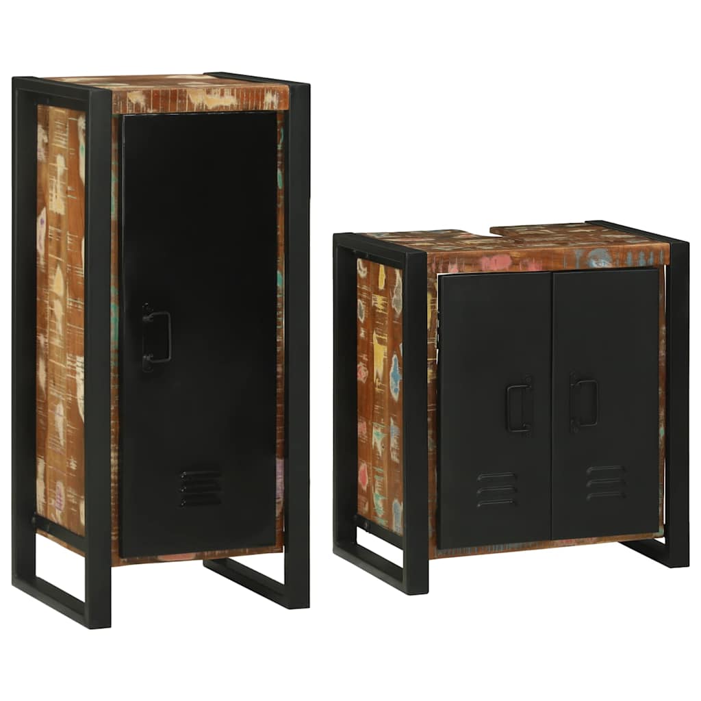 Set di mobili per il bagno 2 pcs Legno massello riciclato 3305607