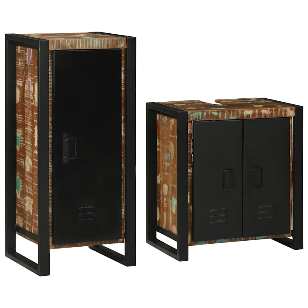 Set di mobili per il bagno 2 pcs Legno massello riciclato 3305607