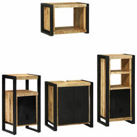 vidaXL Set di mobili per il bagno 4 pcs Legno di mango massello