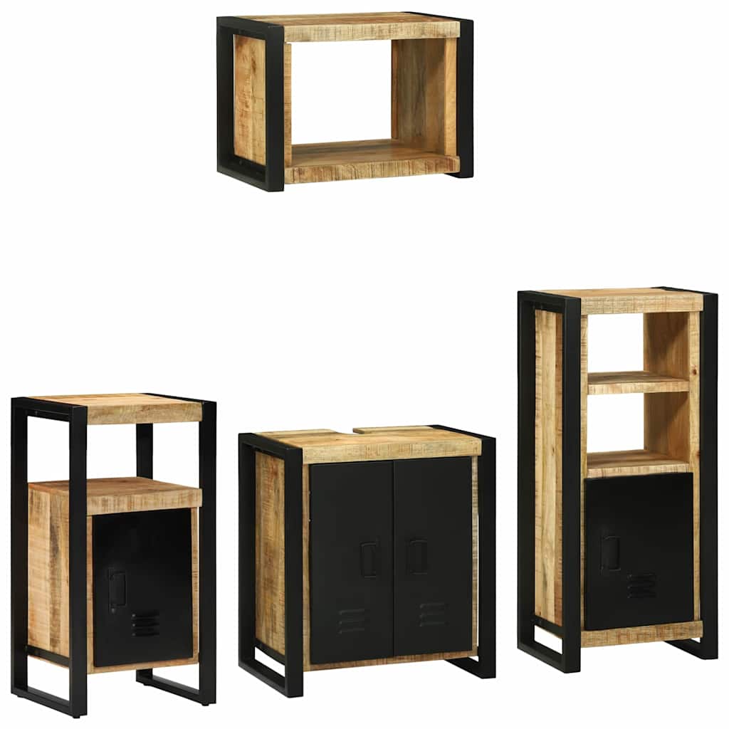 Set di mobili per il bagno 4 pcs Legno di mango massello 3305672