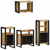 vidaXL Set di mobili per il bagno 4 pcs Legno di mango massello