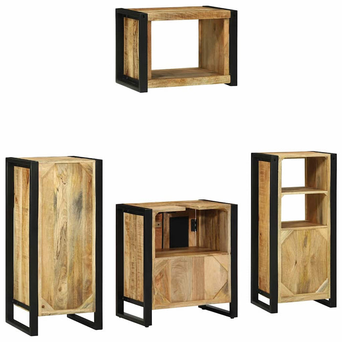 Set di mobili per il bagno 4 pcs Legno di mango massello 3305676