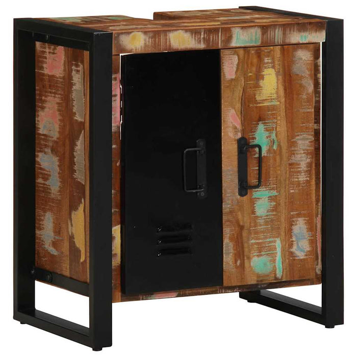 vidaXL Set di mobili per il bagno 4 pcs Legno massello riciclato