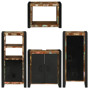 Set di mobili per il bagno 4 pcs Legno massello riciclato 3305679