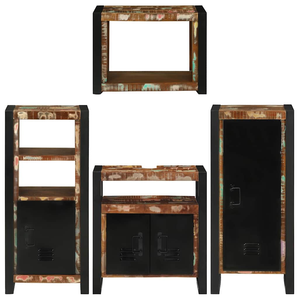 Set di mobili per il bagno 4 pcs Legno massello riciclato 3305681