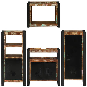 Set di mobili per il bagno 4 pcs Legno massello riciclato 3305681
