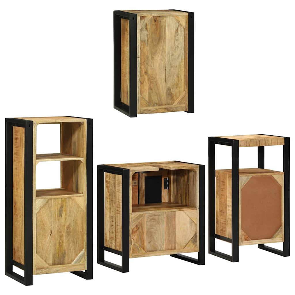 Set di mobili per il bagno 4 pcs Legno di mango massello 3305694