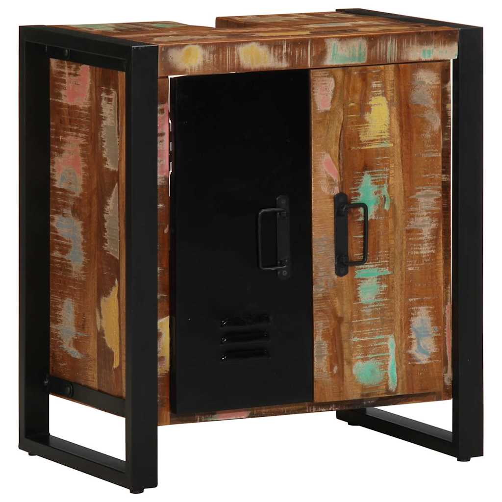 vidaXL Set di mobili per il bagno 4 pcs Legno massello riciclato