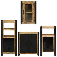 vidaXL Set di mobili per il bagno 4 pcs Legno di mango massello