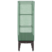 Letto Rialzato con Copertura Serra Effetto Rattan 80x40x140 cm 4015805