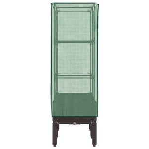 Letto Rialzato con Copertura Serra Effetto Rattan 80x40x140 cm 4015805