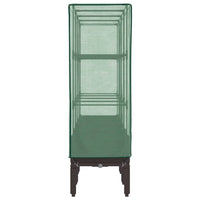 Letto Rialzato con Copertura Serra Effetto Rattan 160x40x140 cm 4015807