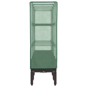 Letto Rialzato con Copertura Serra Effetto Rattan 160x40x140 cm 4015807