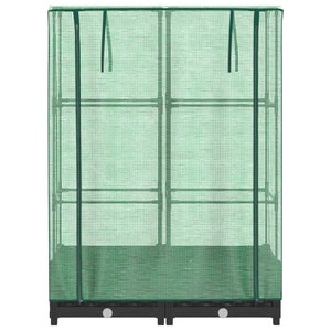 Letto Rialzato con Copertura Serra Effetto Rattan 80x40x123 cm 4015810