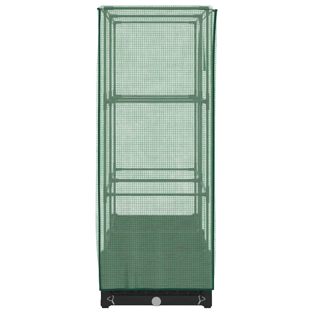 vidaXL Letto Rialzato con Copertura Serra Effetto Rattan 80x40x123 cm