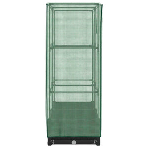 vidaXL Letto Rialzato con Copertura Serra Effetto Rattan 80x40x123 cm