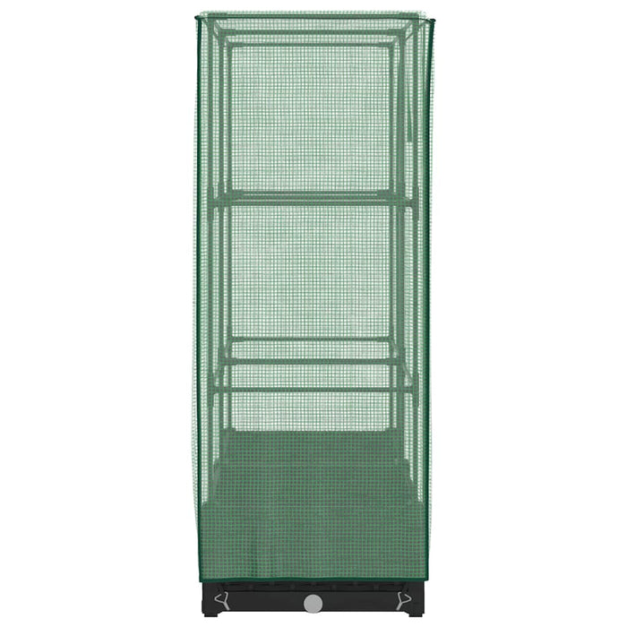 vidaXL Letto Rialzato con Copertura Serra Effetto Rattan 80x40x123 cm