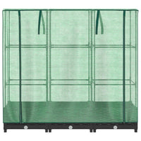 Letto rialzato con copertura per serra effetto rattan 120x40x123 cm 4015811