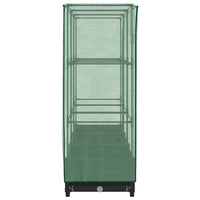 Letto rialzato con copertura per serra effetto rattan 120x40x123 cm 4015811