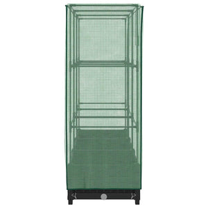 Letto rialzato con copertura per serra effetto rattan 120x40x123 cm 4015811