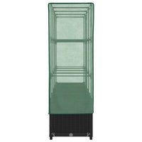 Letto rialzato con copertura per serra effetto rattan 160x40x138 cm 4015816