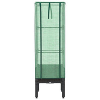 Letto Rialzato con Copertura Serra Effetto Rattan 40x40x140 cm 4015818